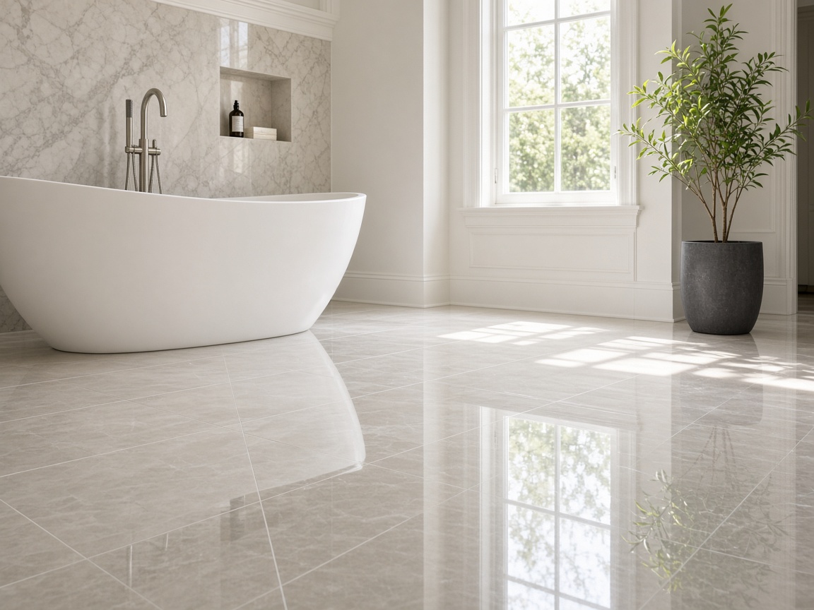 Ceramic tile bathroom