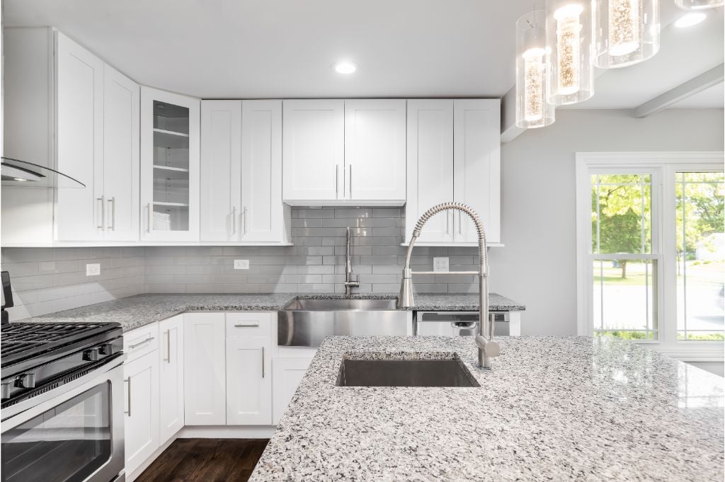 Granite island surface