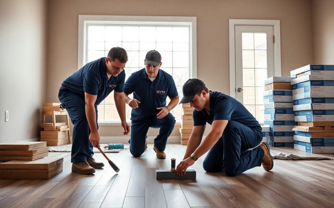 Who handles luxury vinyl plank installation in Murphy TX?