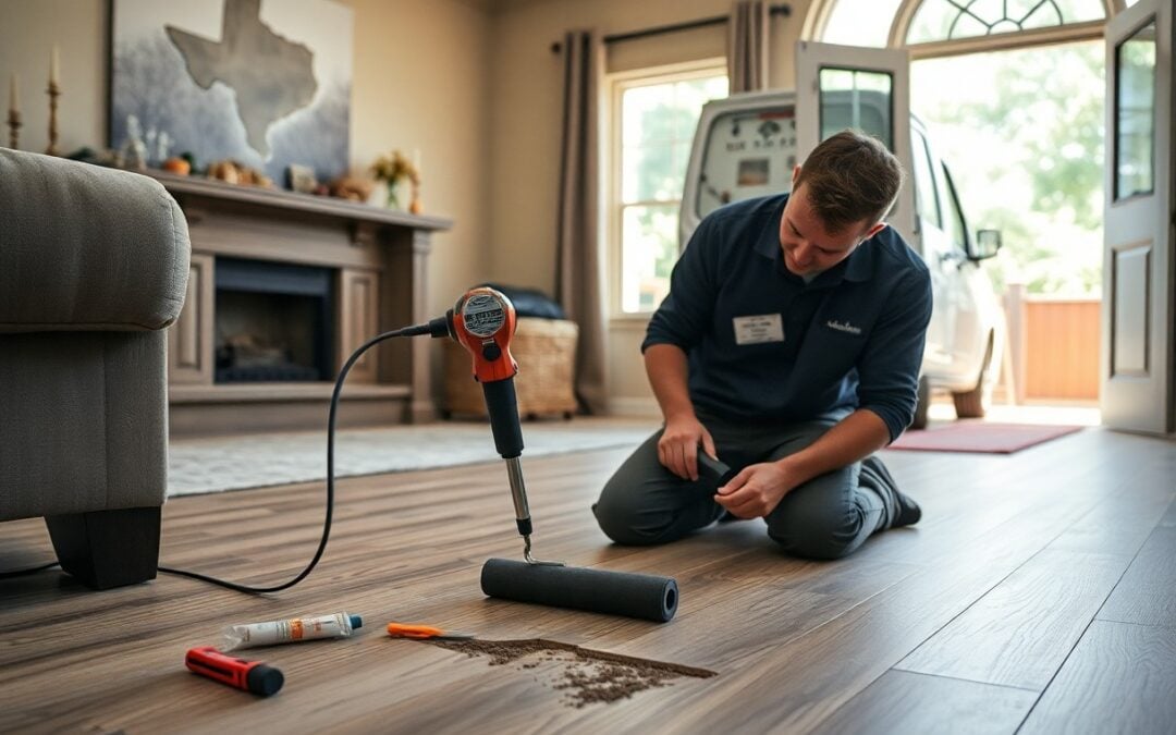 Where can I find trusted vinyl floor repair near me in Murphy TX?