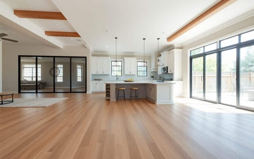 What flooring near me is best for open-concept homes in Anna TX?