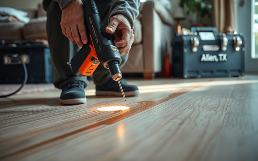 Can vinyl floor repair near me restore scratched floors in Allen TX?